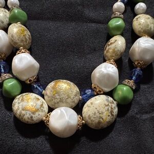 Vintage Multicolor Beaded Necklace